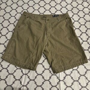 Kuhl Vintage Patina Dye Cargo Shorts Men’s 38 Outdoor Hike Trail 11” Inseam